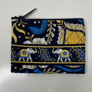 Vera Bradley Retired Tavern on the Blue Quilted Small Pouch Coin‎ Purse